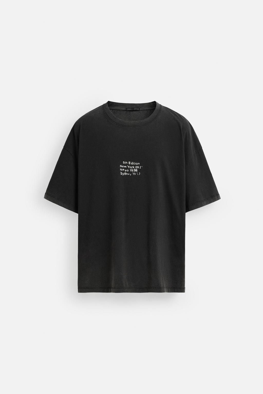 FADED T-SHIRT WITH PATCH - Zara фото 8