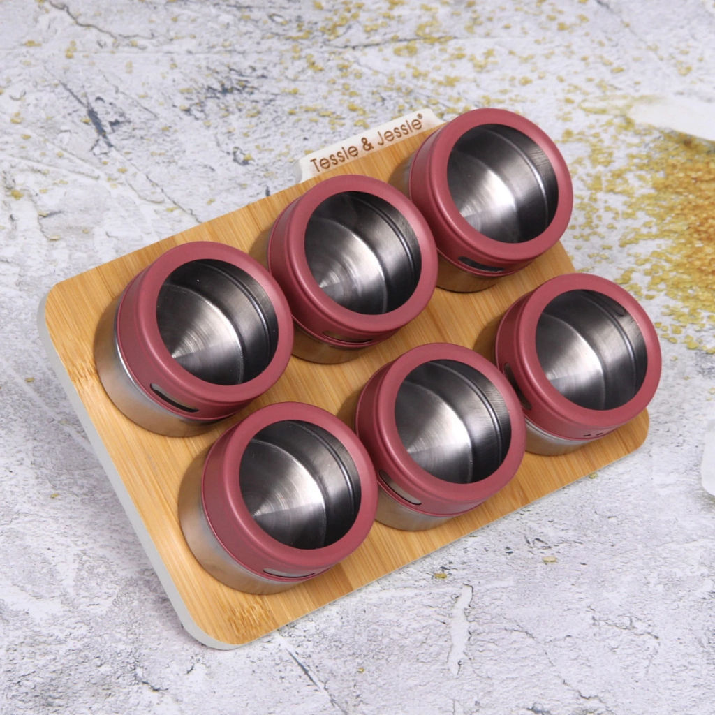 Набор емкостей для специй "Olala" 6шт на подставке 23*16.5см