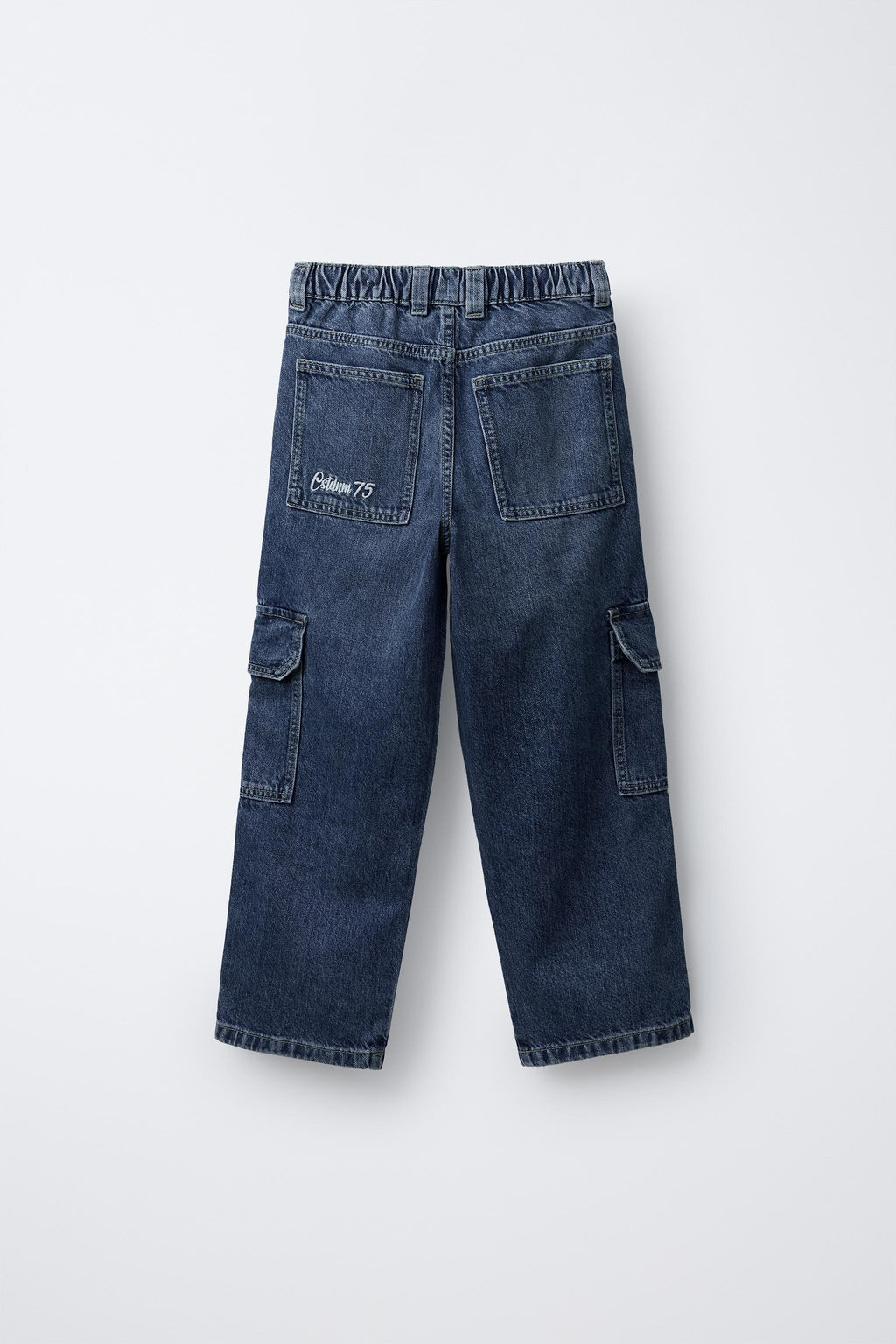 EMBROIDERED CARGO JEANS - Zara фото 2