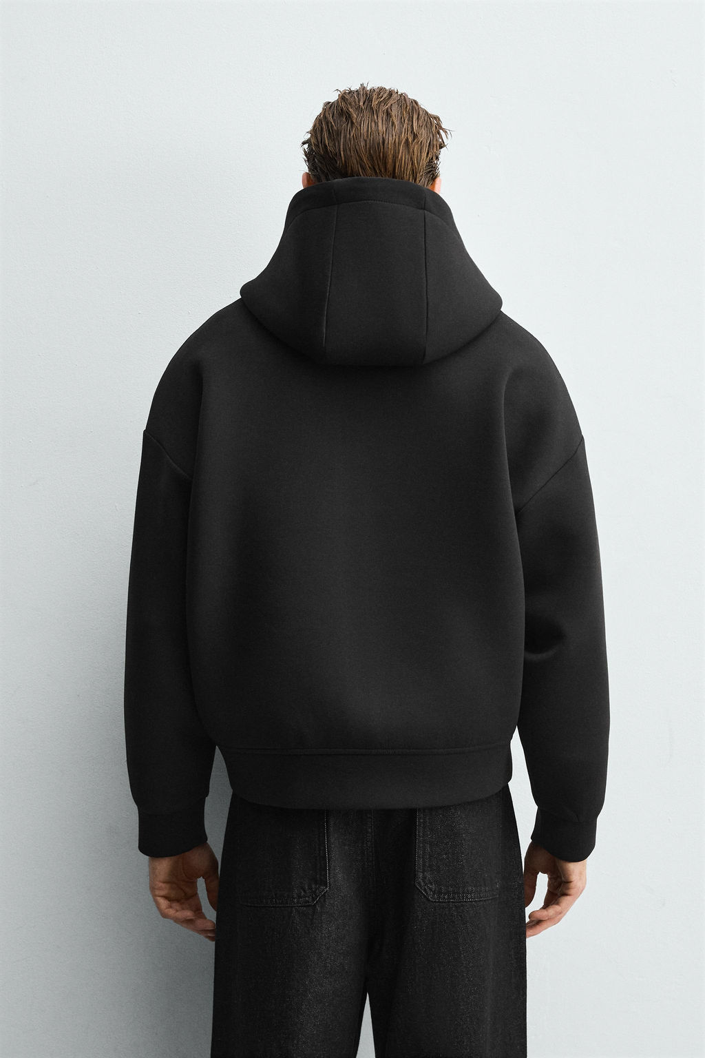 NEOPRENE-EFFECT HOODIE - Zara фото 18