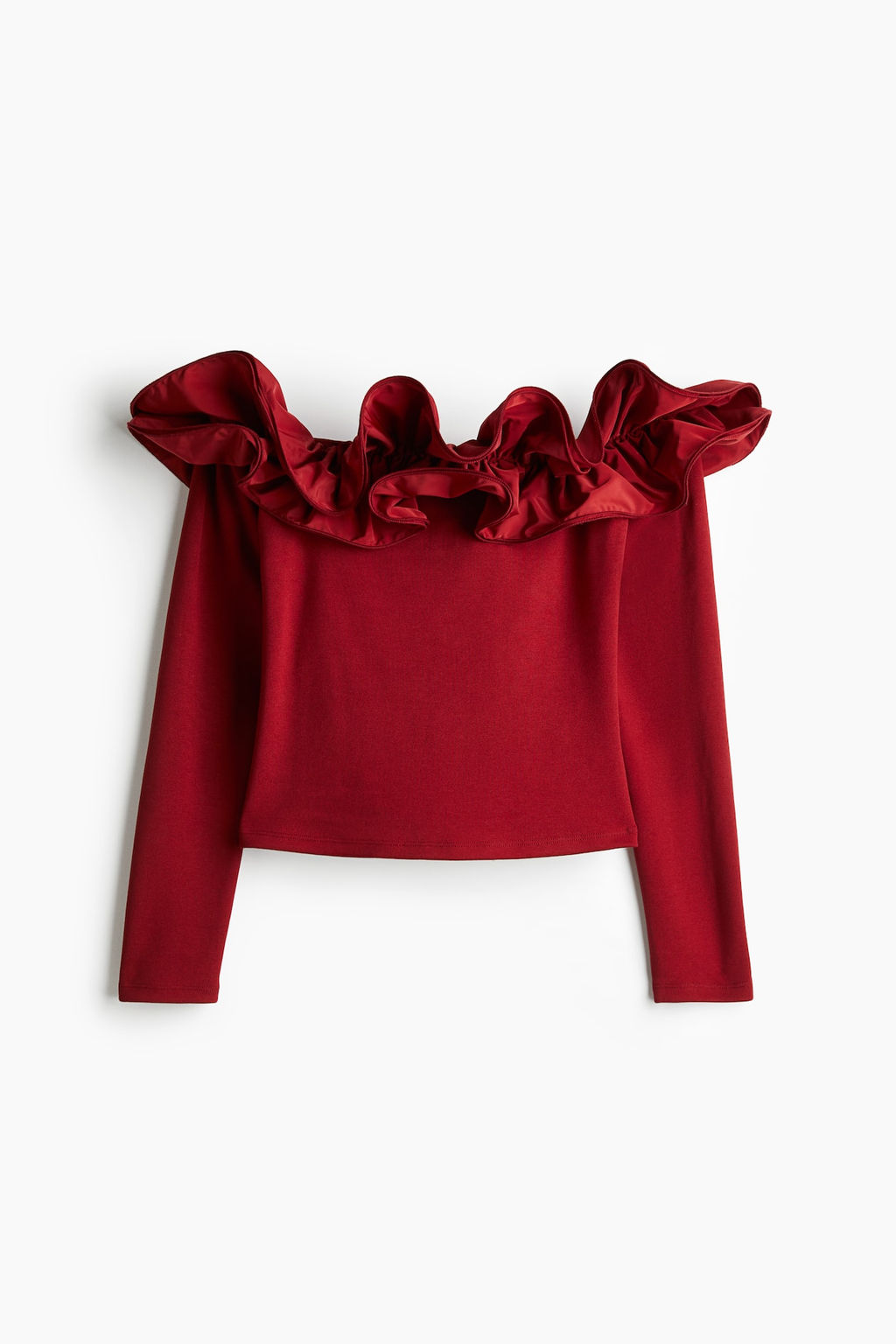 Top off-the-shoulder con volante - H&m фото 5