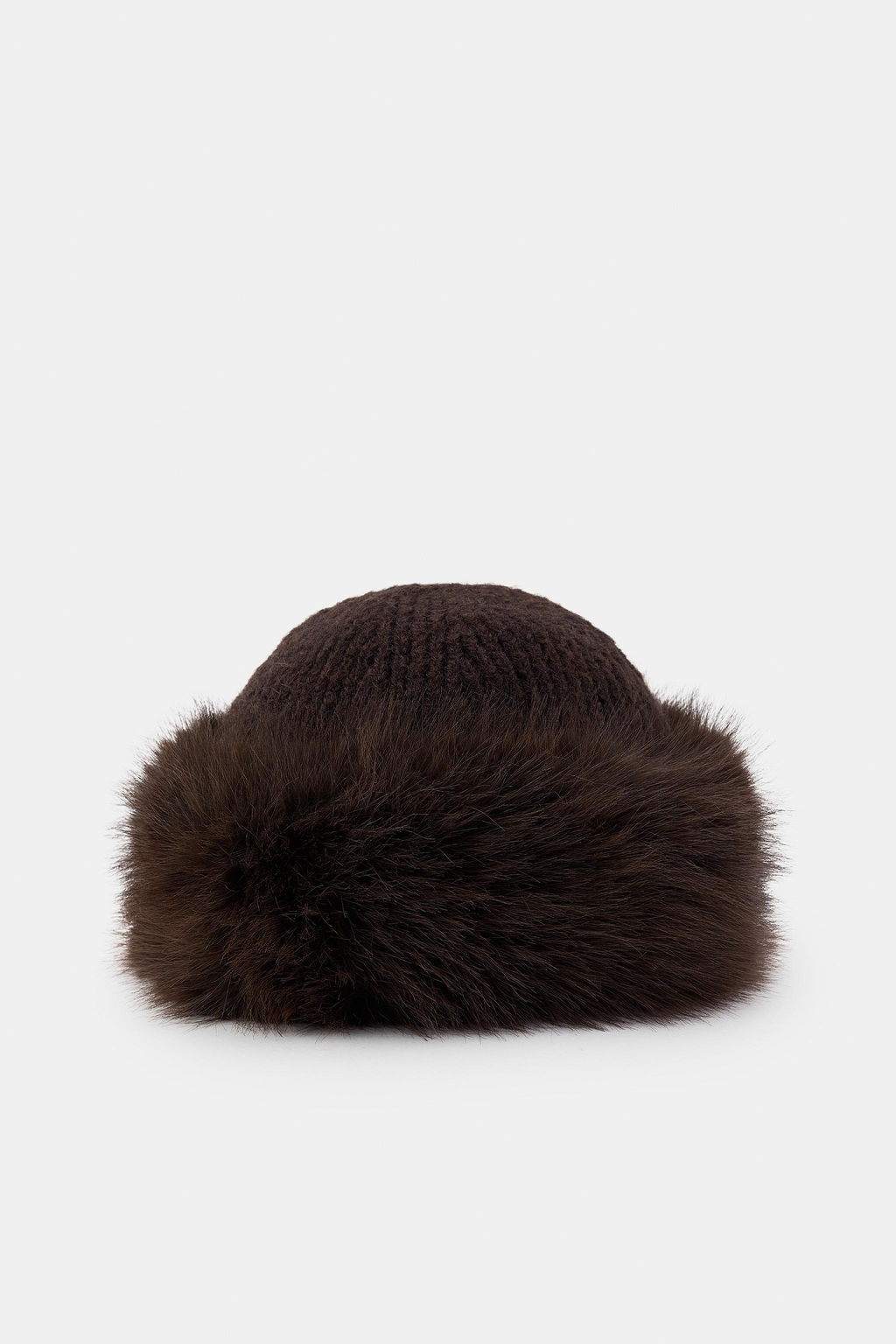 FAUX FUR KNIT BEANIE - Zara фото 4