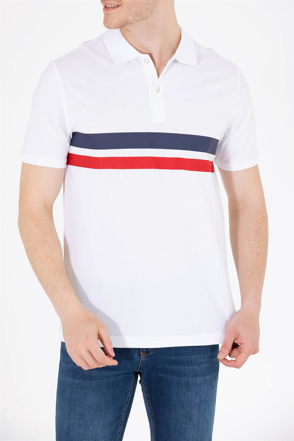 Мужская белая футболка с воротником-поло Неожиданная скидка в корзине - U.s. polo assn фото 7