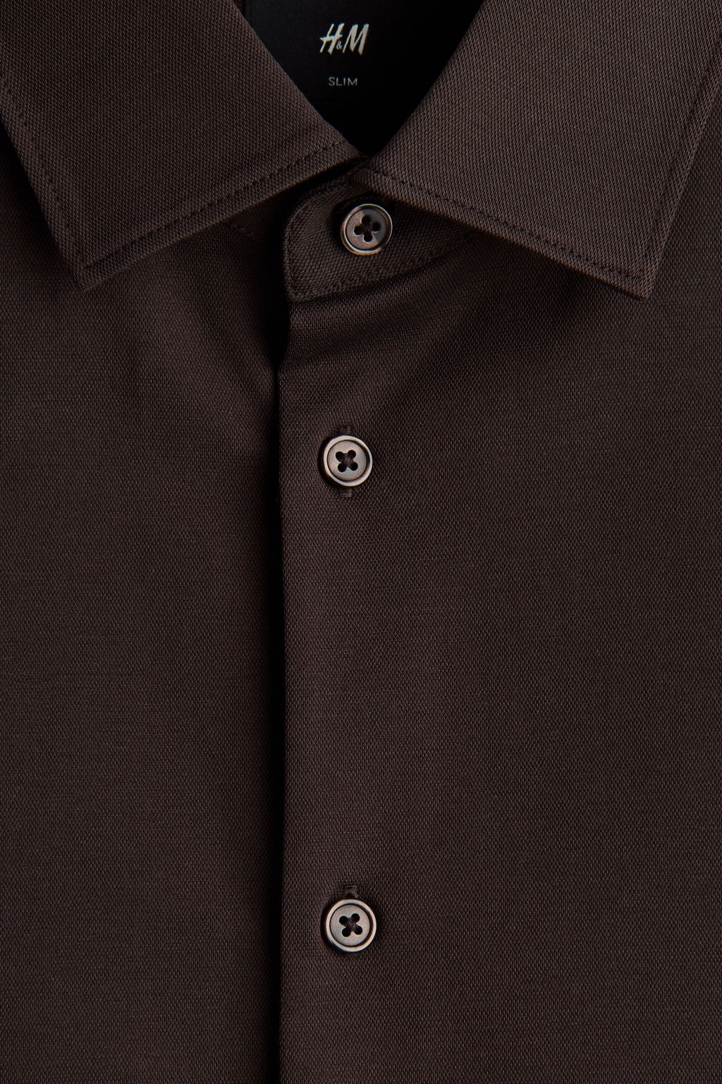 Camisa en tejido el?stico multidirecci?n Slim Fit - H&m фото 7