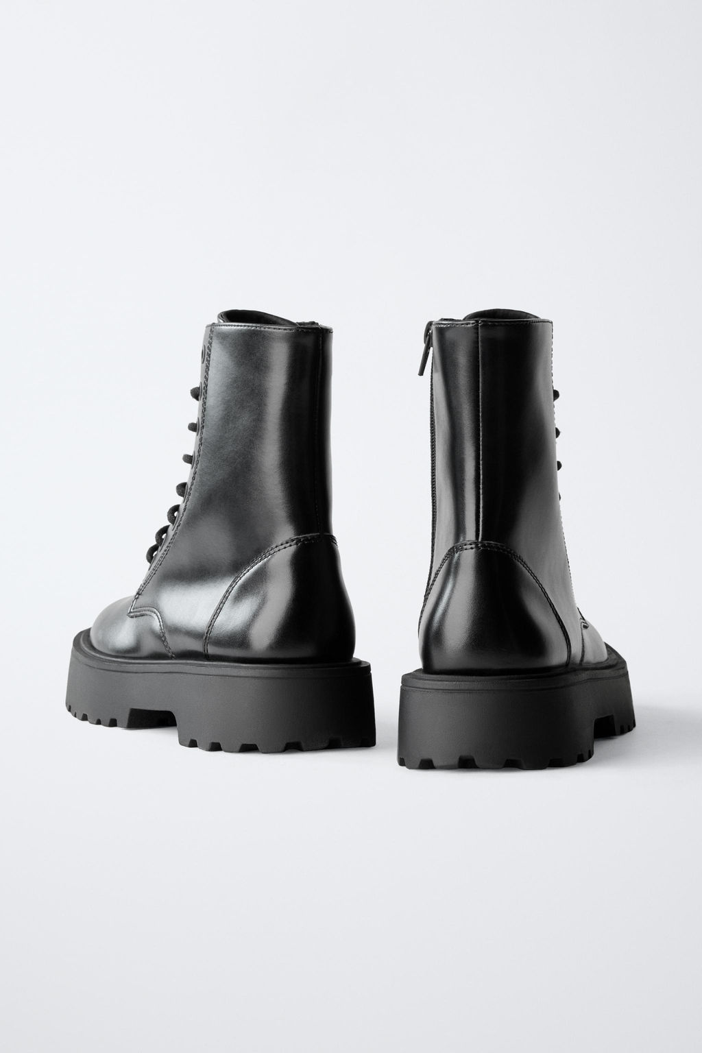 LACE-UP ANKLE BOOTS - Zara фото 5
