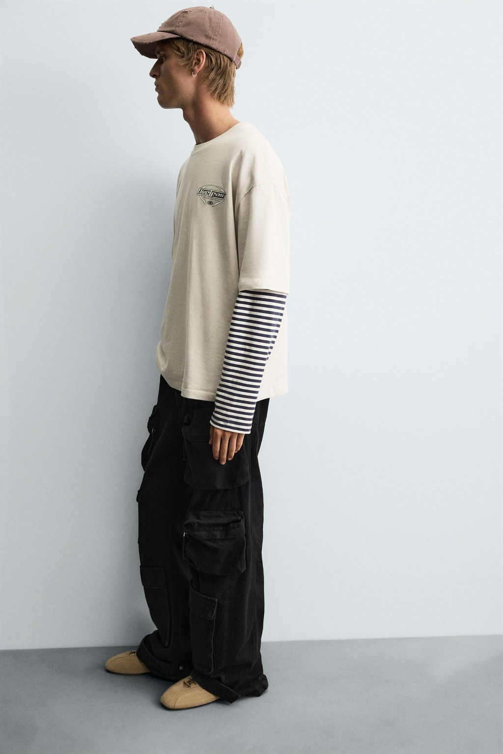 WASHED GRAPHIC T-SHIRT - Zara фото 7
