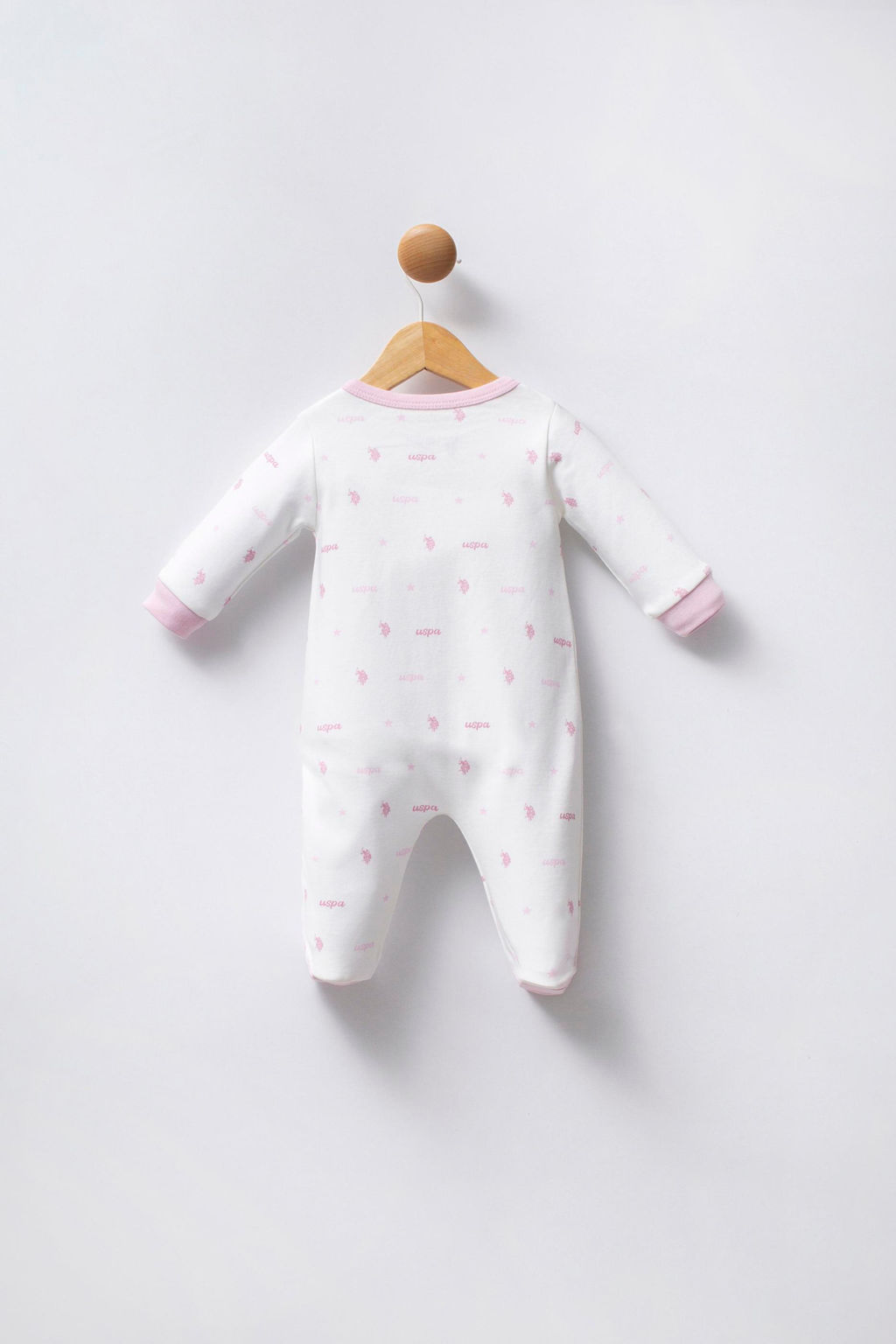 K_z Bebek Beyaz Logolu Patikli Tulum - U.s. polo assn фото 2