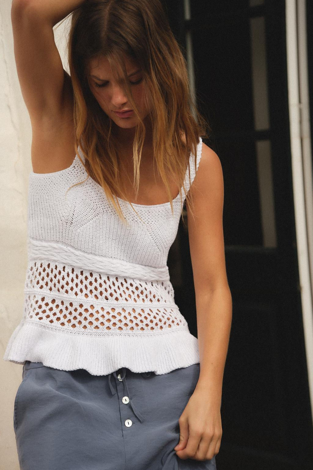 RUFFLED KNIT TOP - Zara фото 3