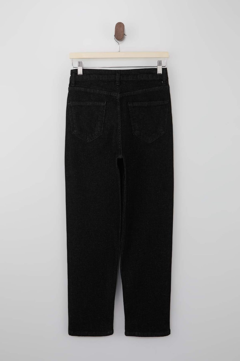 Koyu Mavi Yuksek Bel Orta Esnek Mom Bilek Boy Jeans TWOSS26JE00110 - Trendyolmilla фото 2
