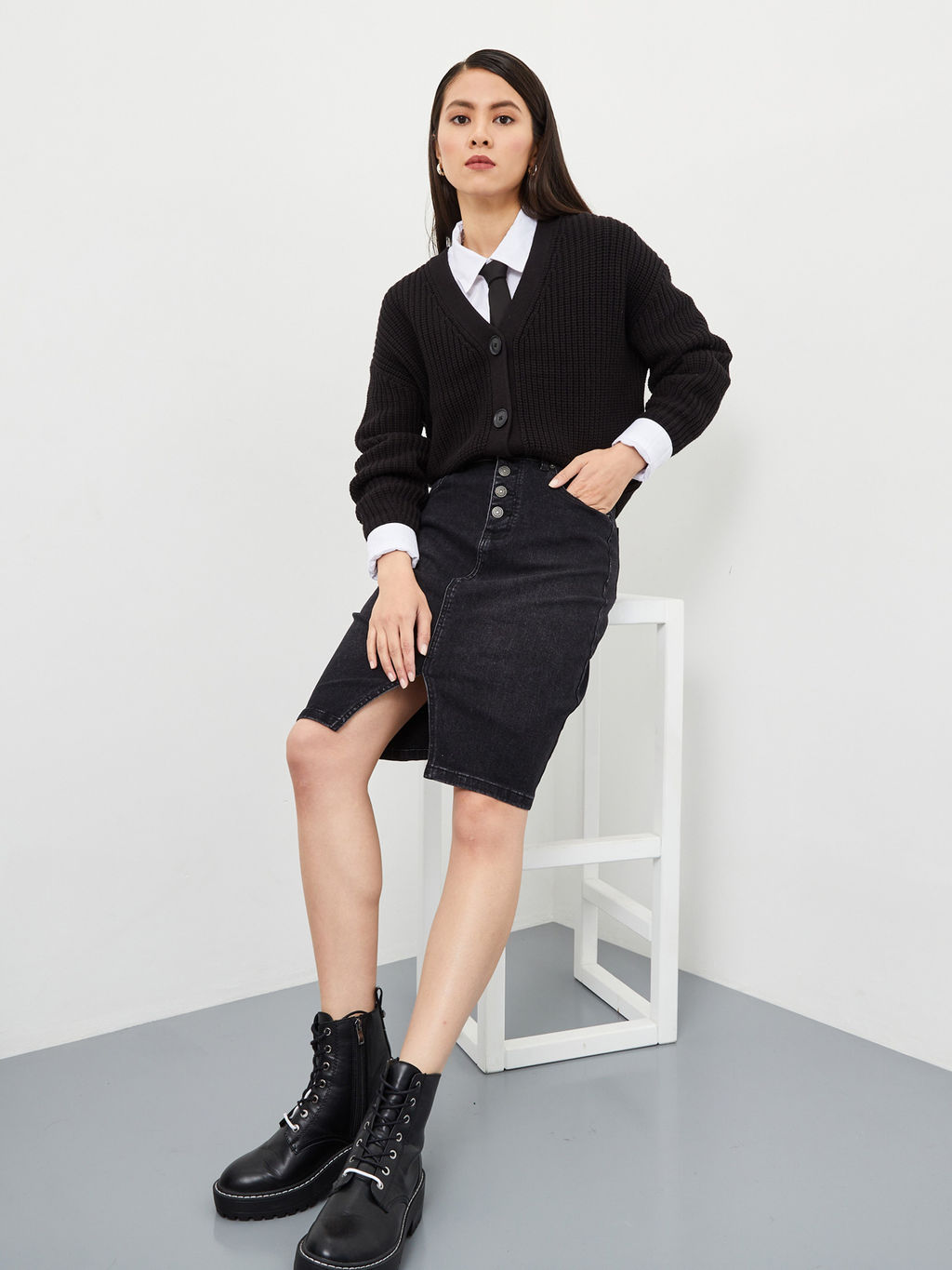 Женская джинсовая юбка