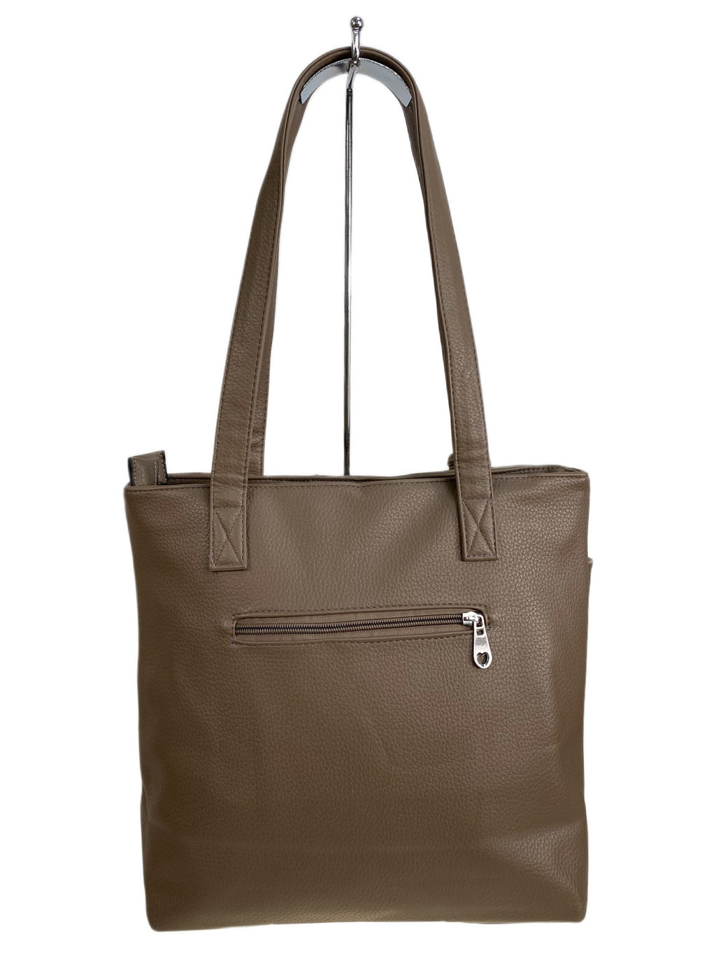 Женская сумка из искусственной кожи, цвет хаки - Greta фото 2