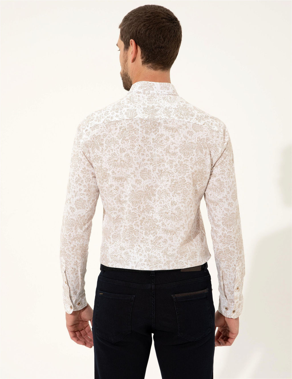 A__k Kahverengi Slim Fit Uzun Kollu G_mlek - Pierre cardin фото 5
