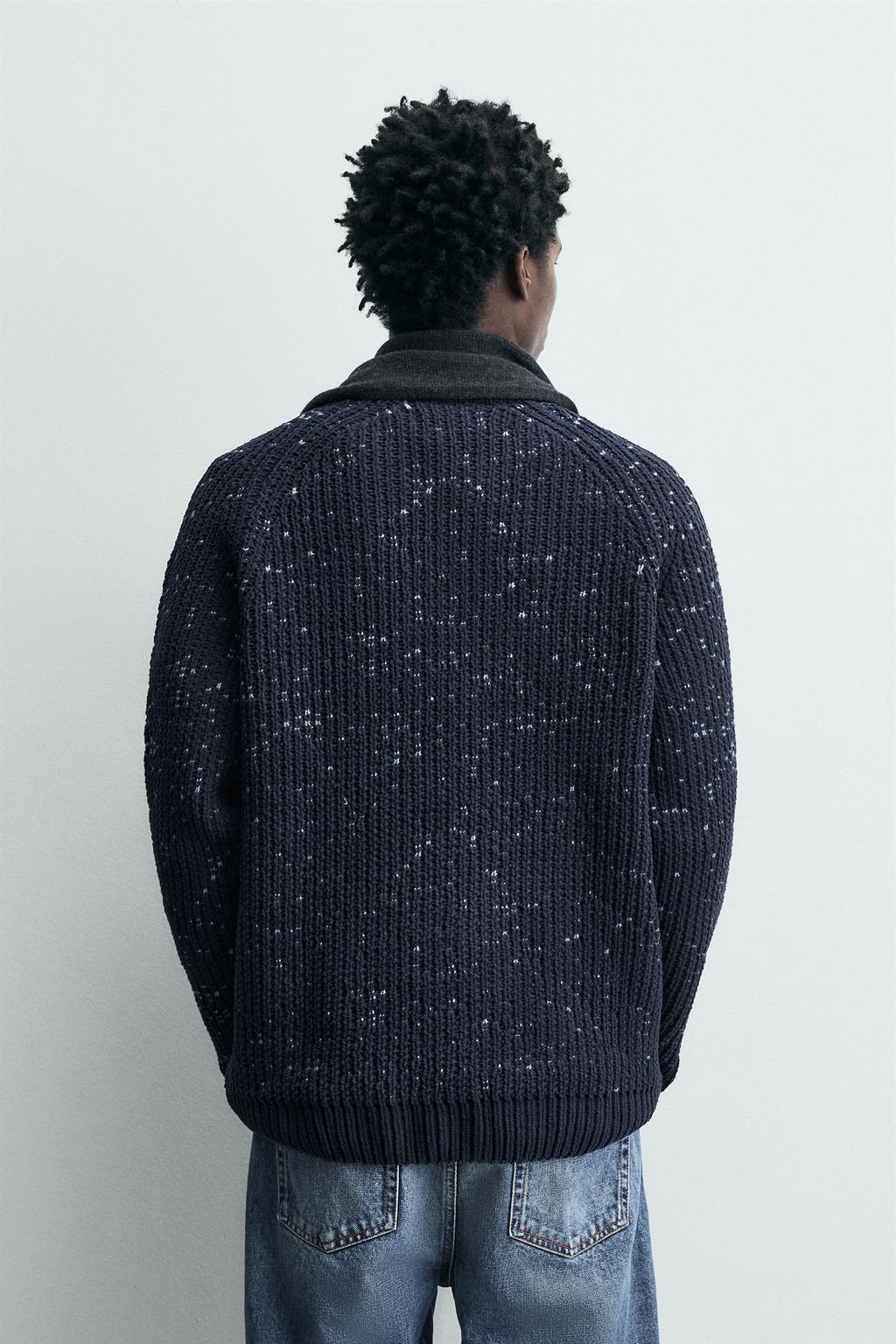 CHENILLE CONTRAST JUMPER - Zara фото 3