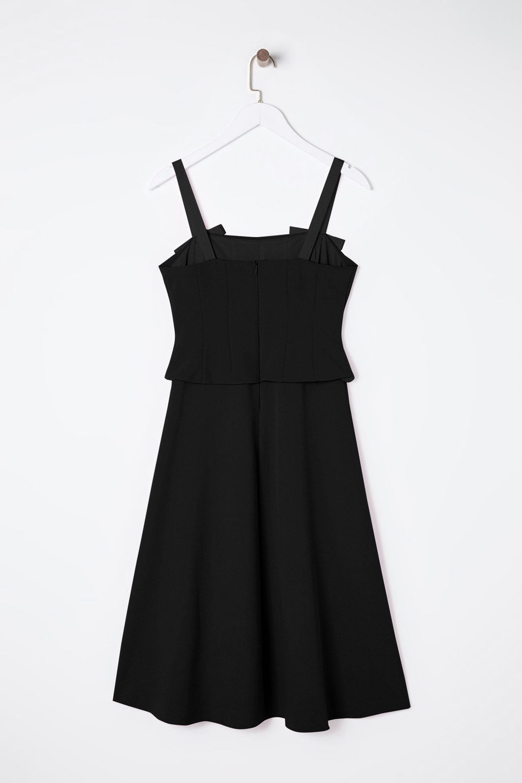 TRENDYOLMILLA Siyah A-Kesim Fiyonk Detayl? Dokuma S?k Midi Elbise TPRSS25EL00079  фото 9