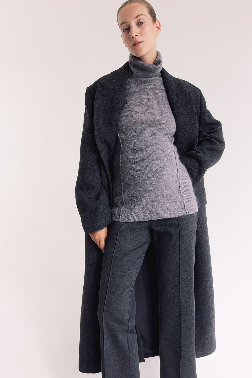 MAMA Pantalon sastre de punto - H&m фото 2