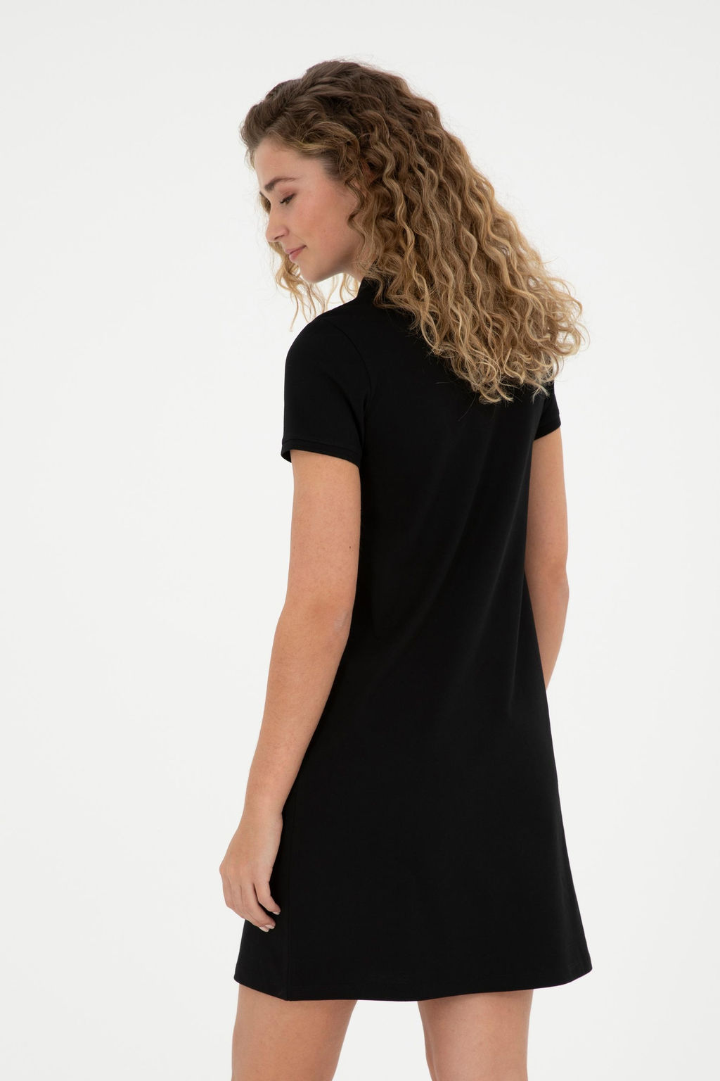 Женское черное трикотажное платье Неожиданная скидка в корзине - U.s. polo assn фото 5