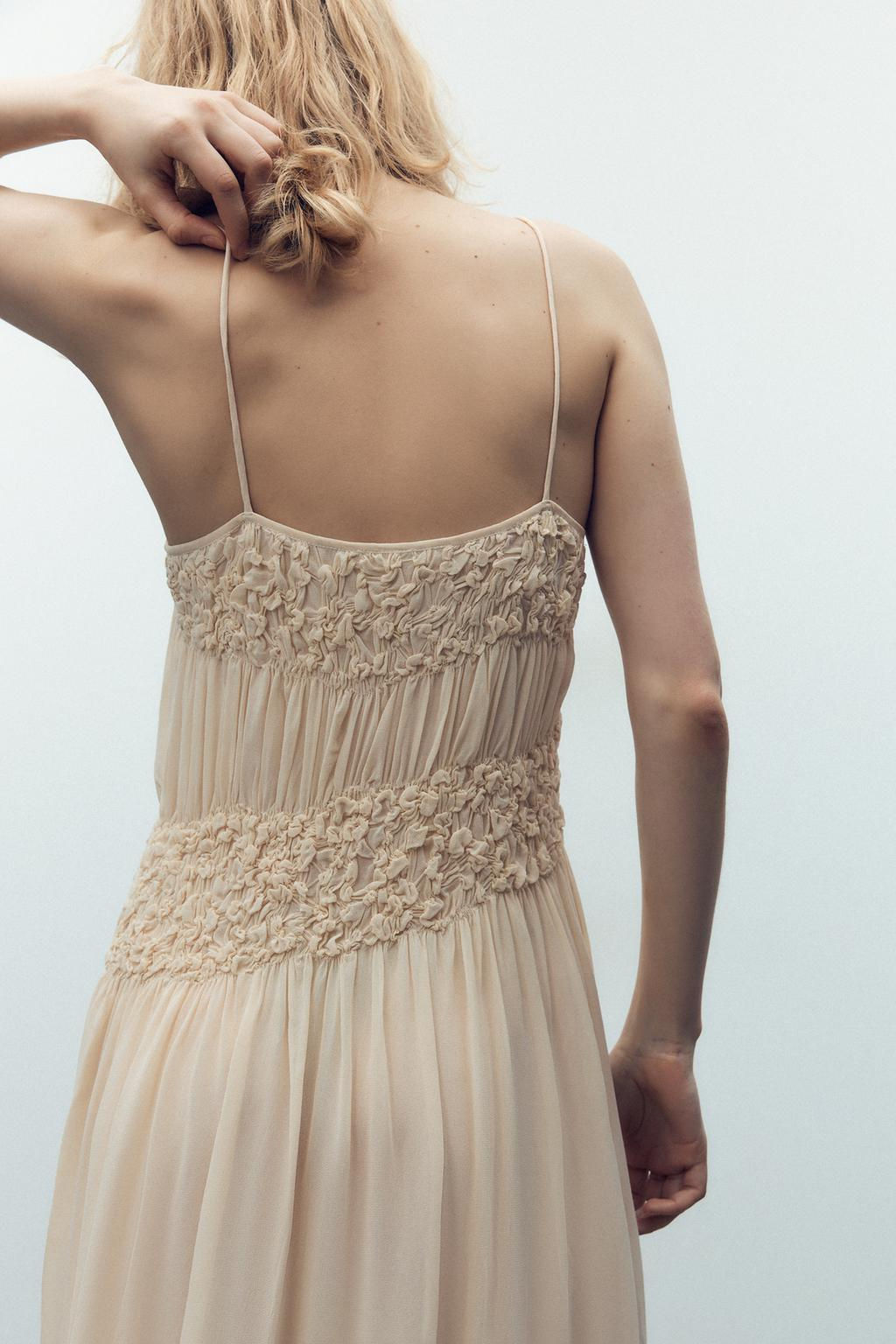 PLEATED STRAPPY DRESS - Zara фото 5