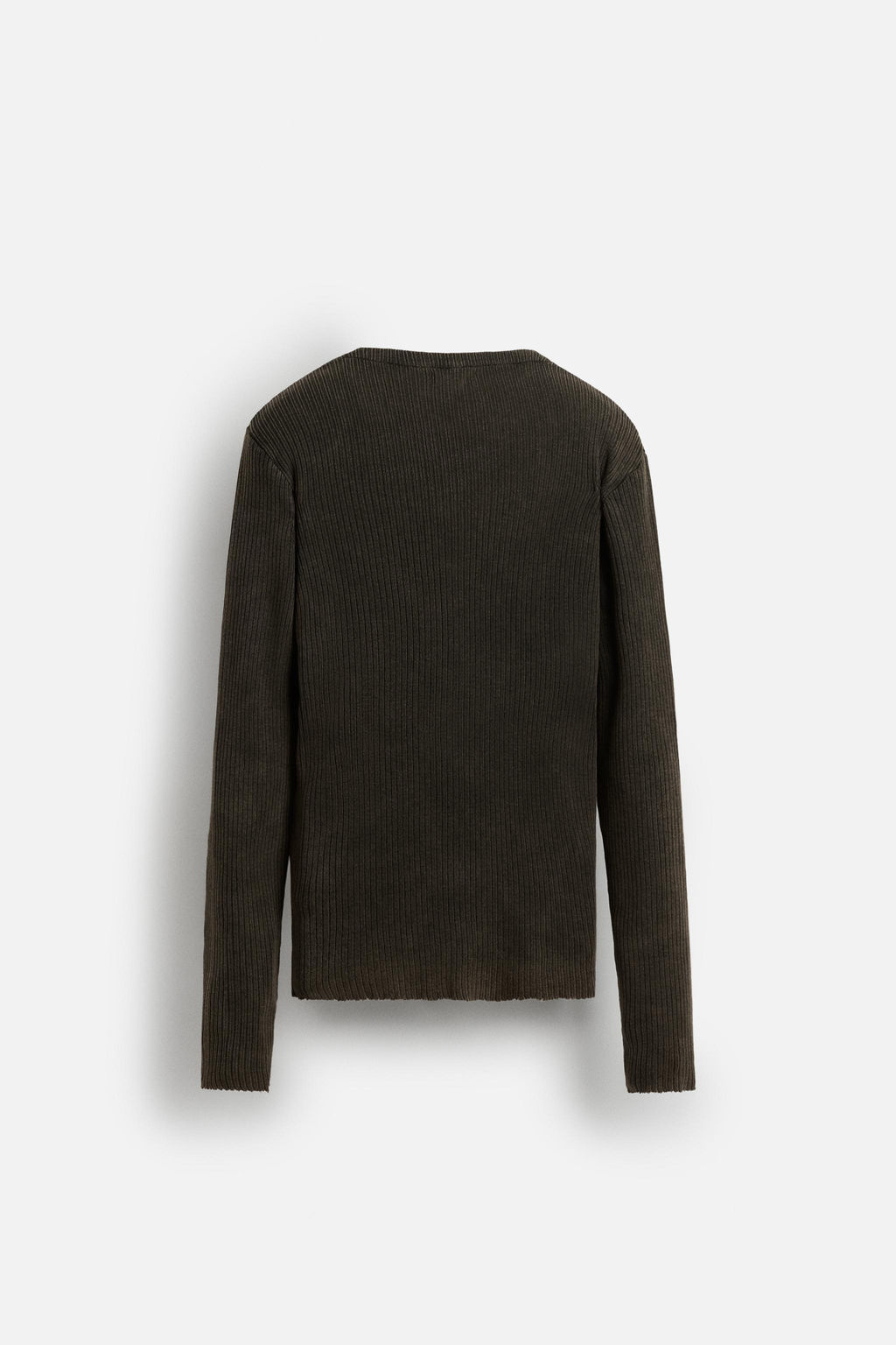 WASHED RIB CARDIGAN - Zara фото 7