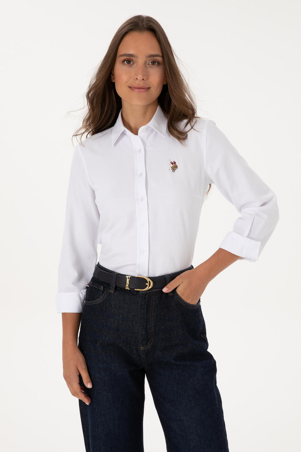 Kad_n Beyaz Uzun Kollu Basic G_mlek Sepette S_rpriz _ndirim