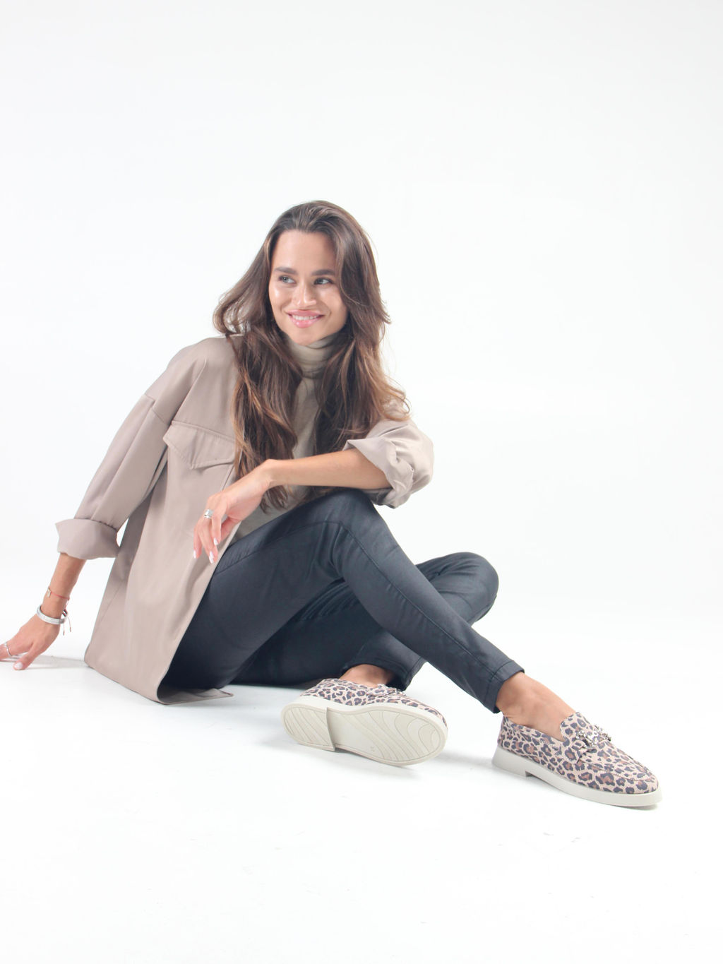 Лоферы туфли EDART 172.1841 be. бежевый леопард  фото 16