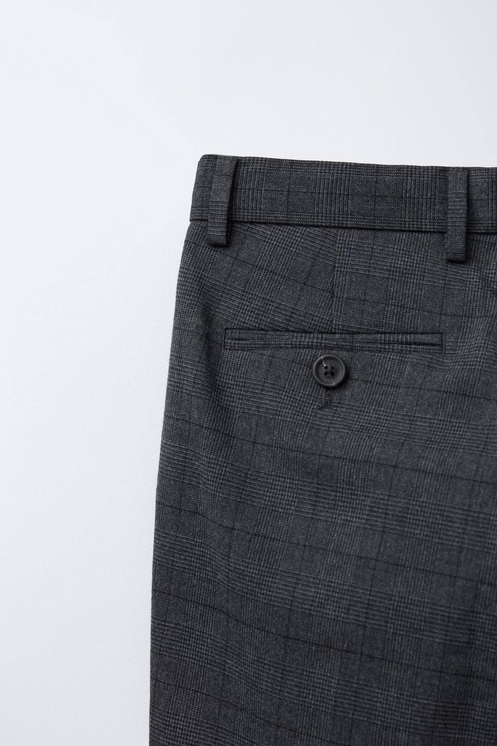 CHECK COMFORT SUIT TROUSERS - Zara фото 4