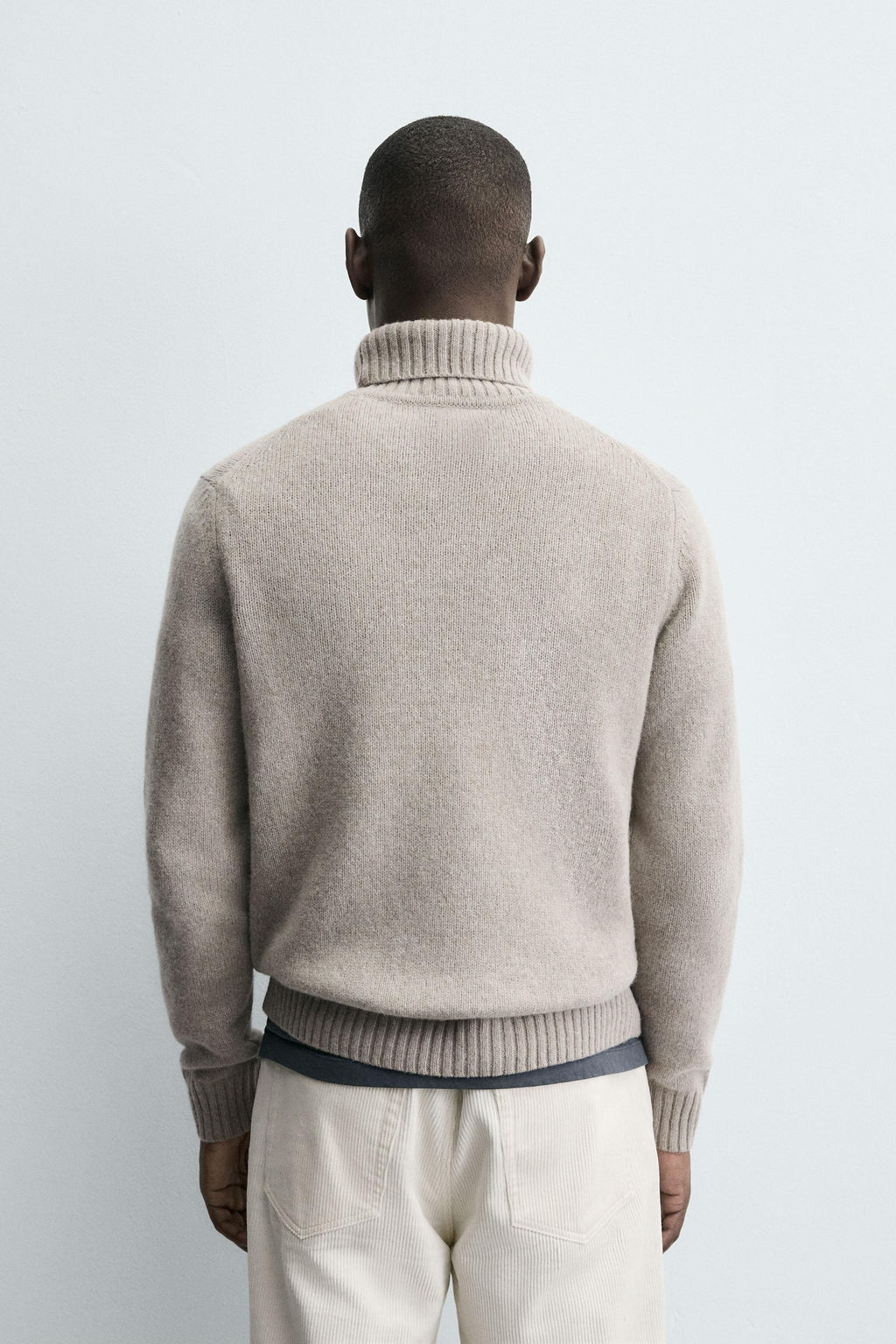 WOOL BLEND HIGH NECK JUMPER - Zara фото 3