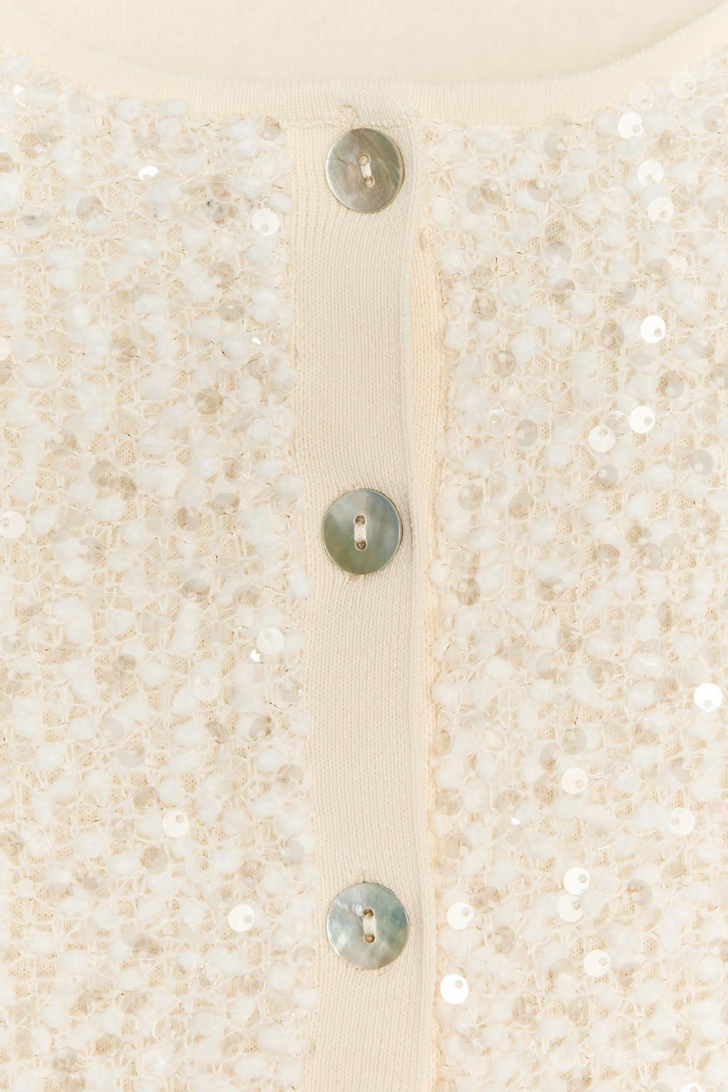 SEQUIN KNIT CARDIGAN - Zara фото 8