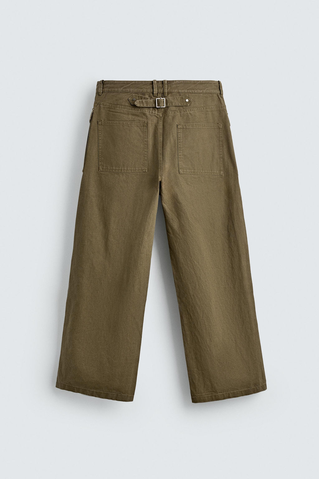 PANTAL?N WIDE FIT TRABILLA / Khaki - Zara фото 9