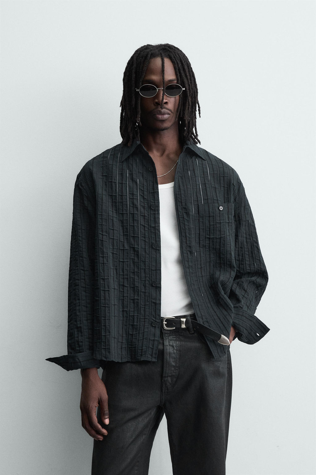 STRIPED JACQUARD SHIRT - Zara фото 2