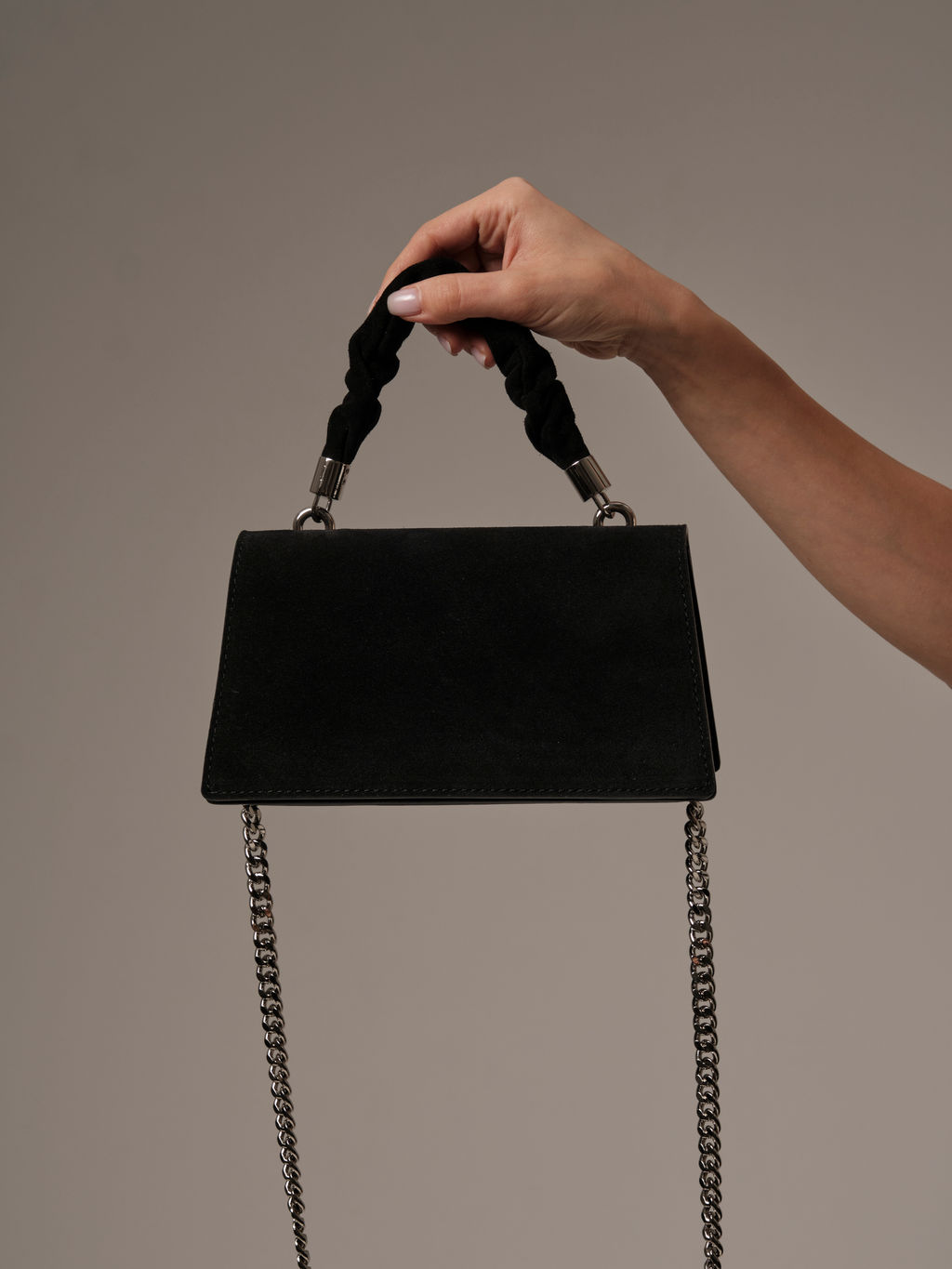 Сумка замшевая Deboro 30715 черная