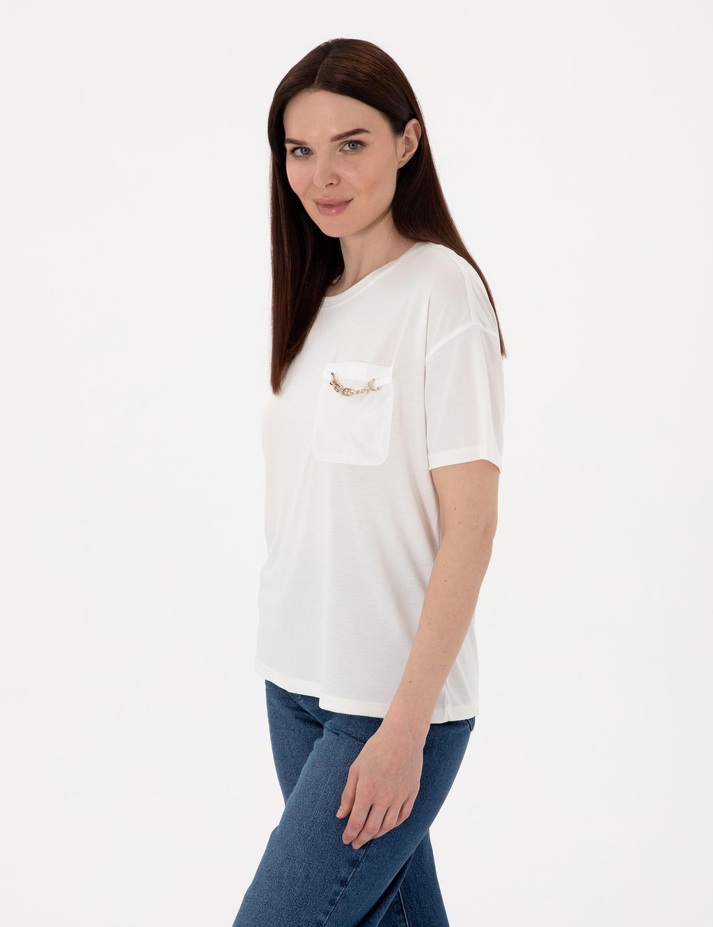 Beyaz Comfort Fit Ti__rt