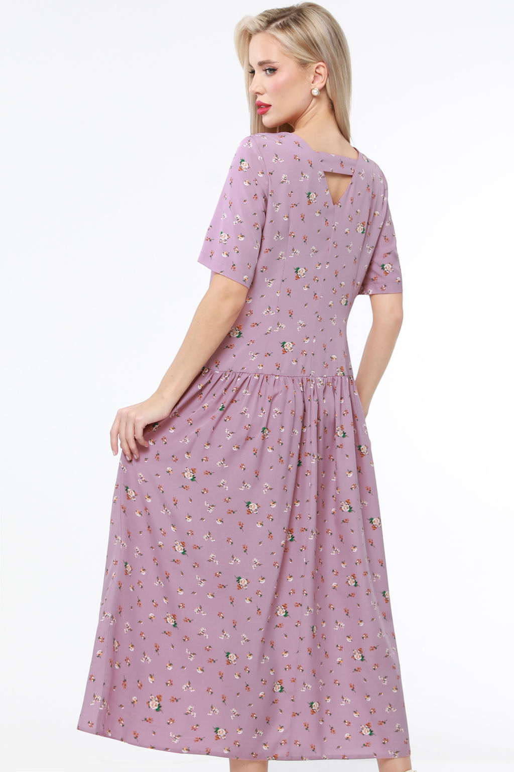 Платье длинное в цветочек - Dstrend фото 4