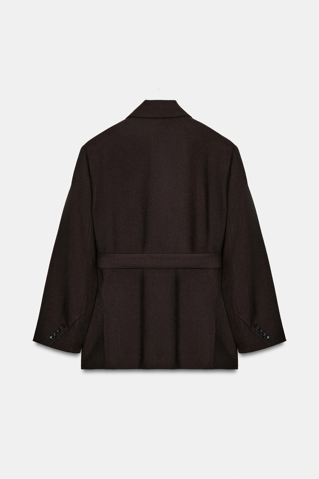 ZW COLLECTION LIMITED EDITION 100% WOOL BELTED BLAZER - Zara фото 7