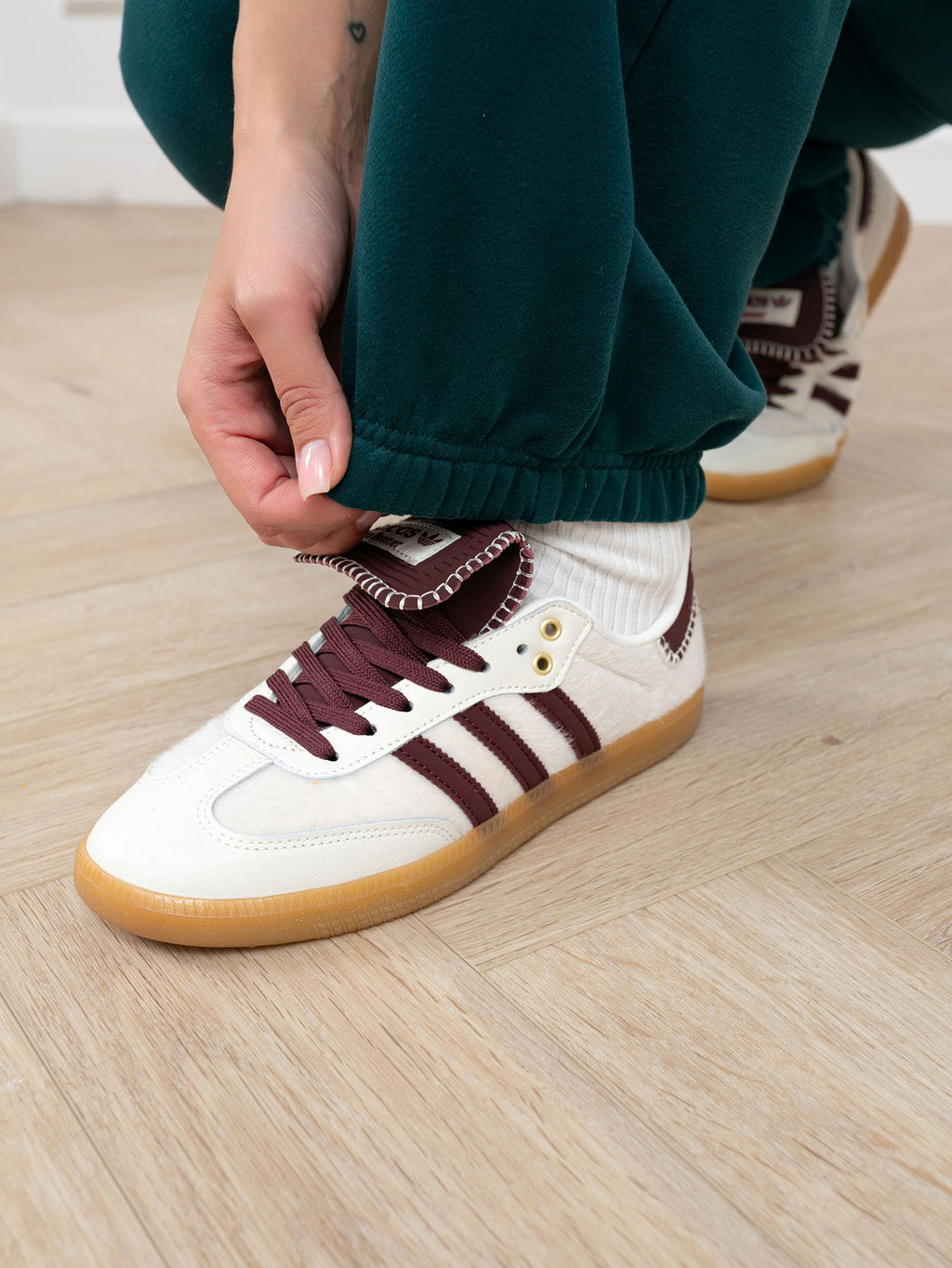 Брюки джоггеры женские Пич Изумрудный - Modamica фото 3