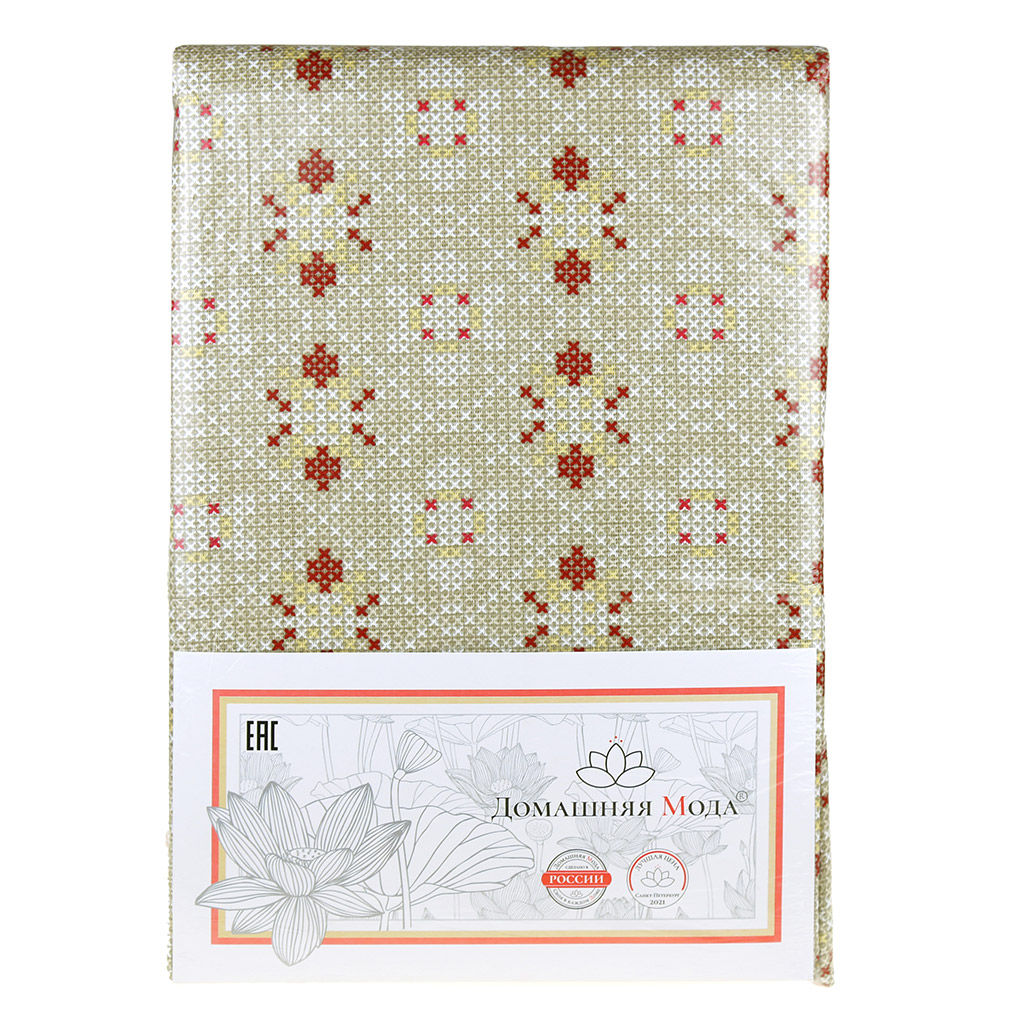 Ришелье К Скатерть 200х145см, длина стола до 160см, на 6-8 персон, хлопок Премиум 186г/м2, Домашняя мода (Россия)  фото 3