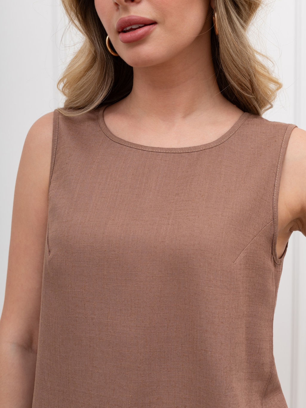 Блузка (топ) Сибелла-5 из вискозы со льном - Виотекс фото 46