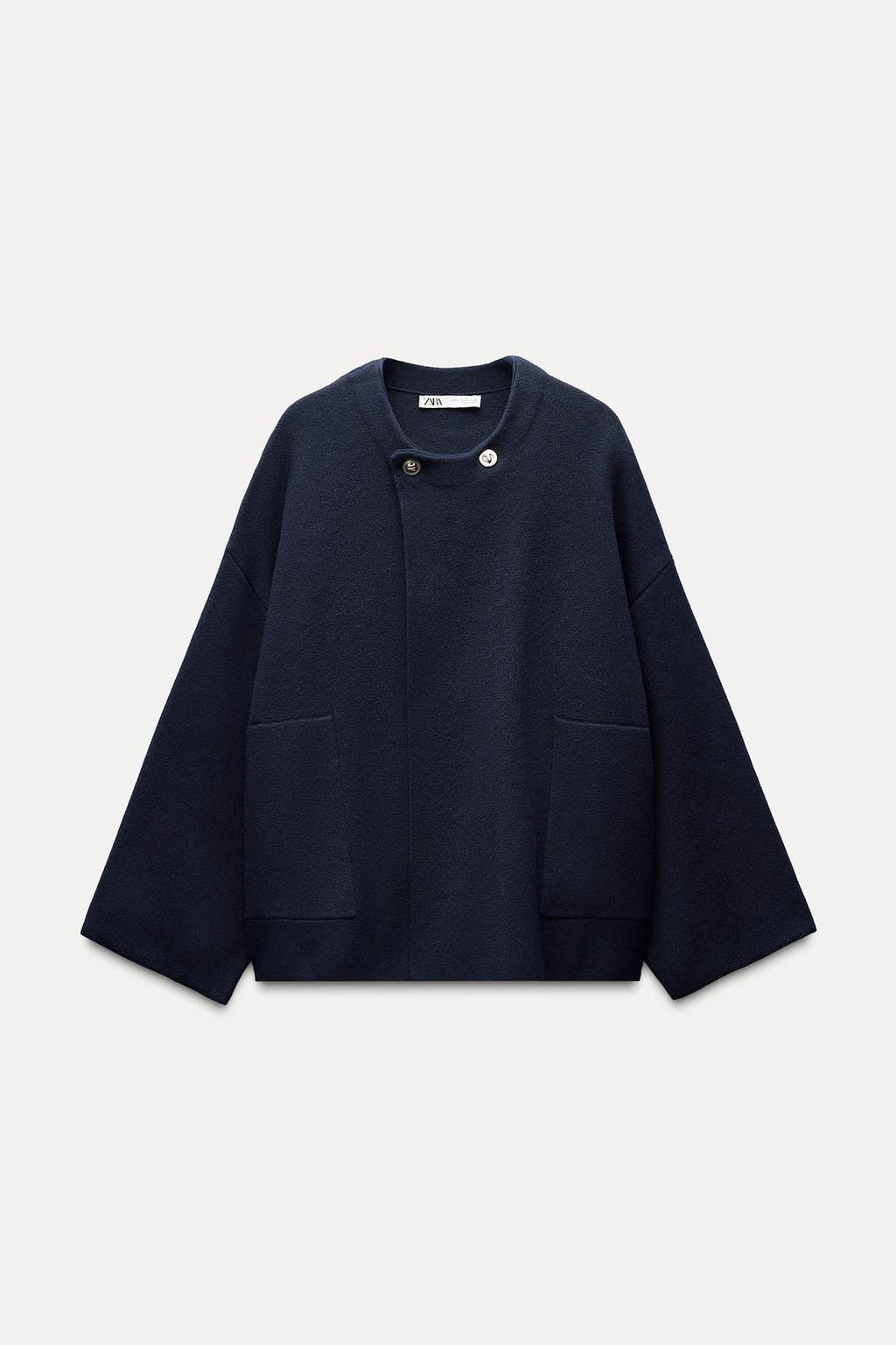 KNIT JACKET WITH METAL FASTENING - Zara фото 6