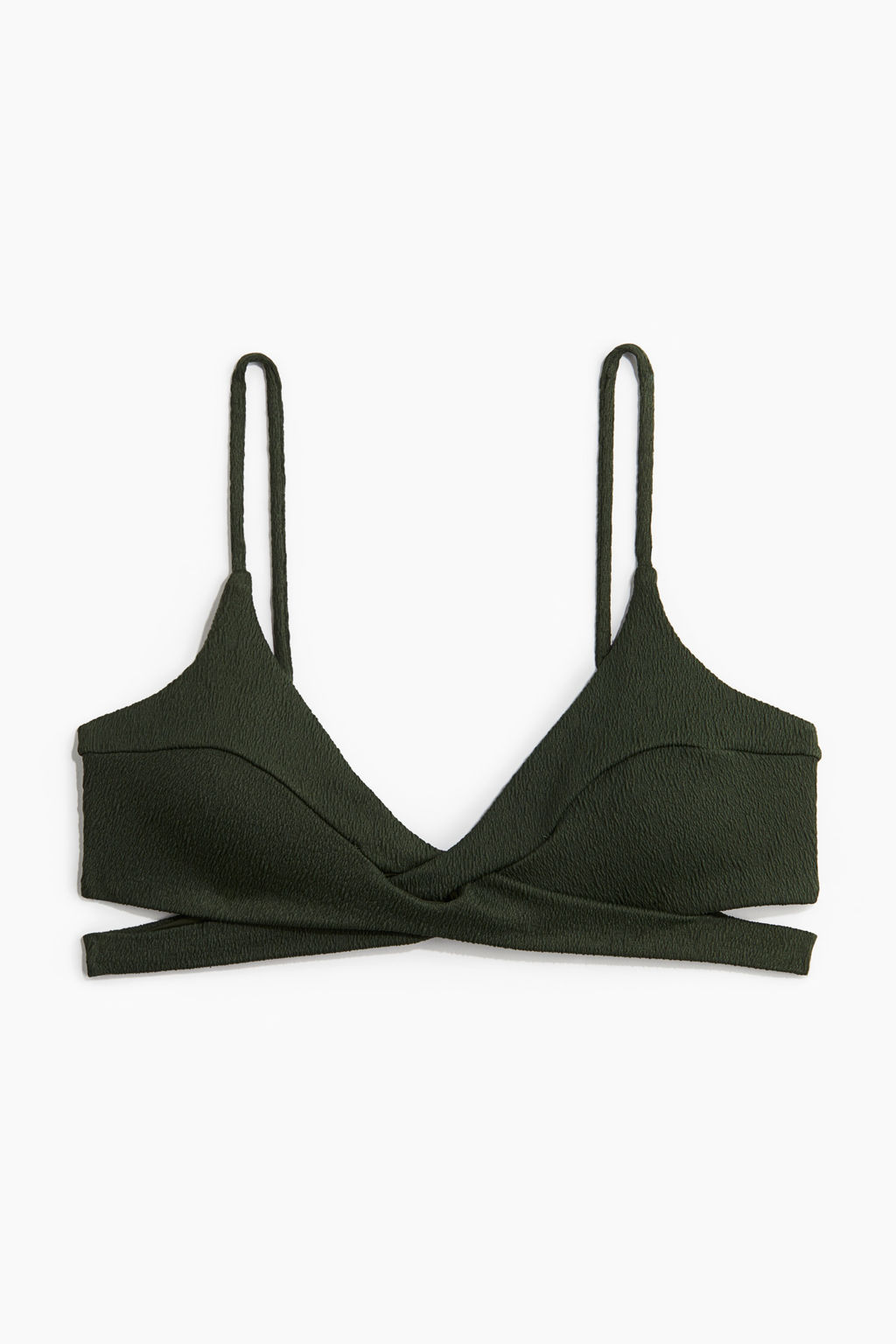 Top de bikini triangular con relleno - H&m фото 2