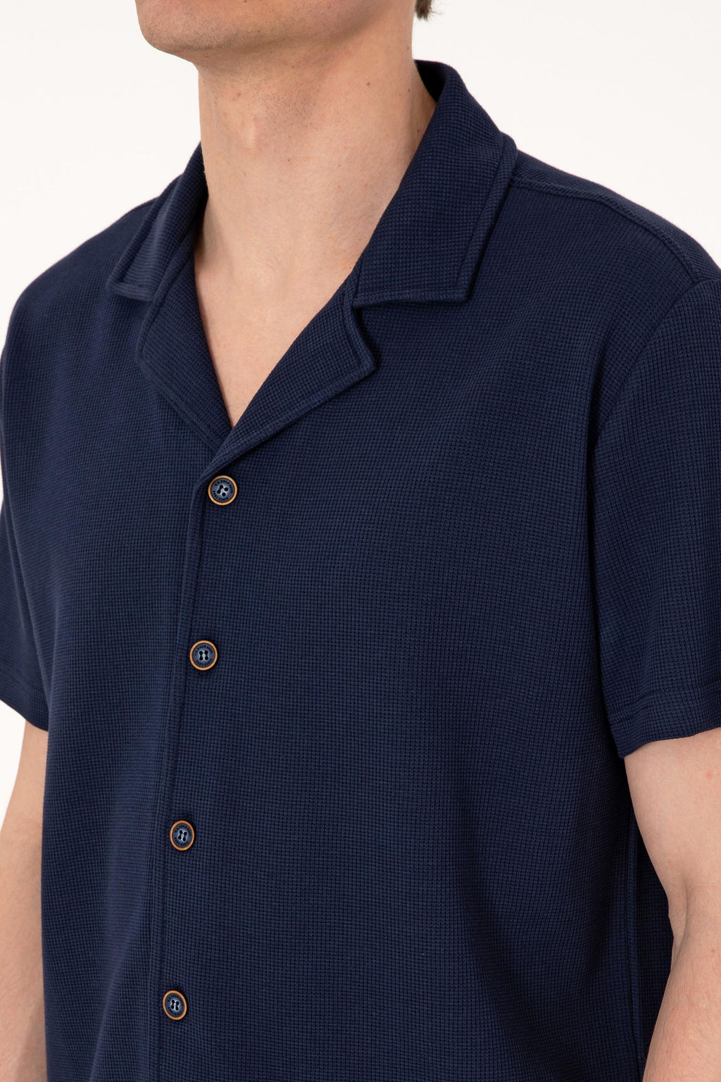 Erkek Lacivert Apa_ Yaka K_sa Kollu _rme G_mlek Sepette S_rpriz _ndirim - U.s. polo assn фото 7