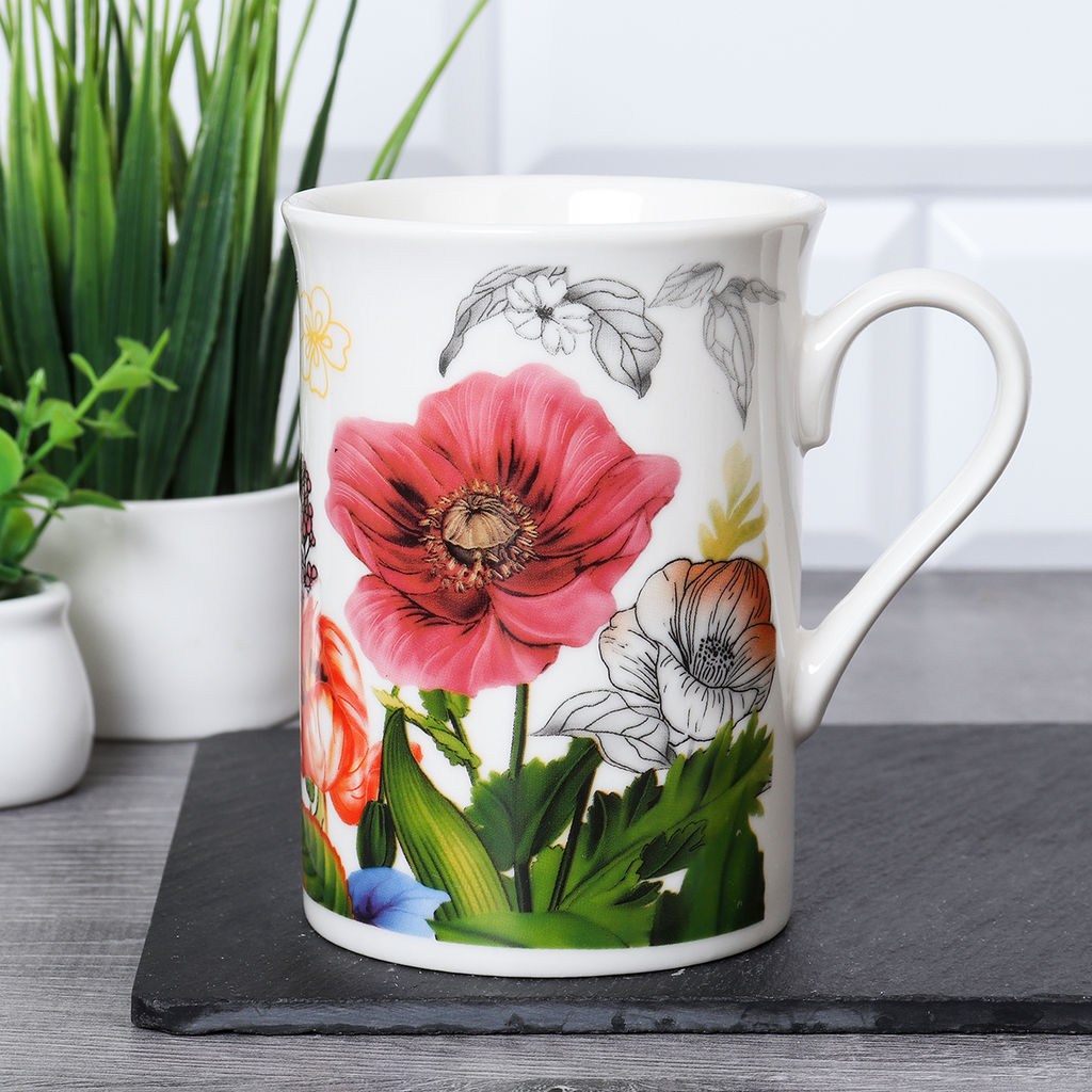 Кружка керам. 320 мл, Цветы арт. 101-22 (696191)