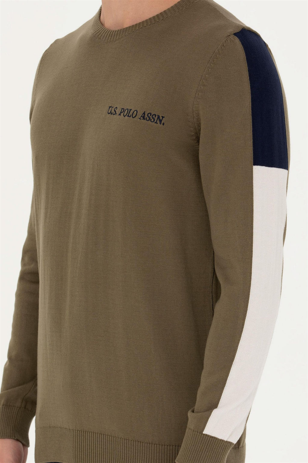 U. S. Polo Assn Мужской свитер цвета хаки - U.s. polo assn фото 6