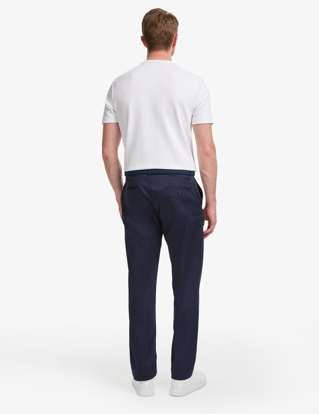 Lacivert Regular Fit Basic Kanvas Pantolon