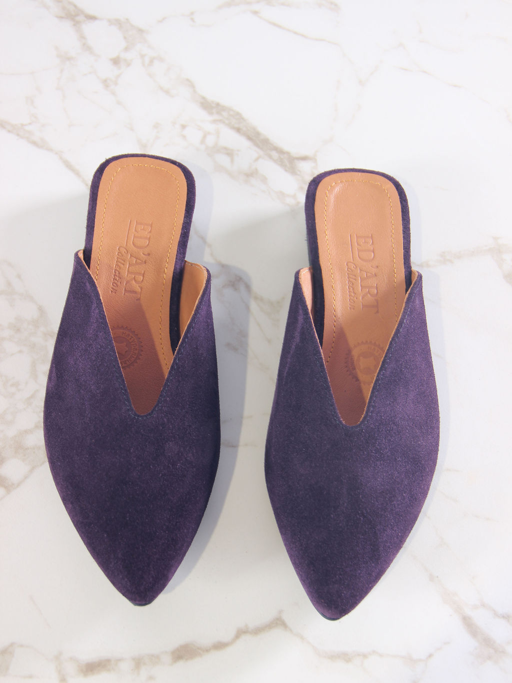 Мюли 1001.34104bl.Сливовая замша