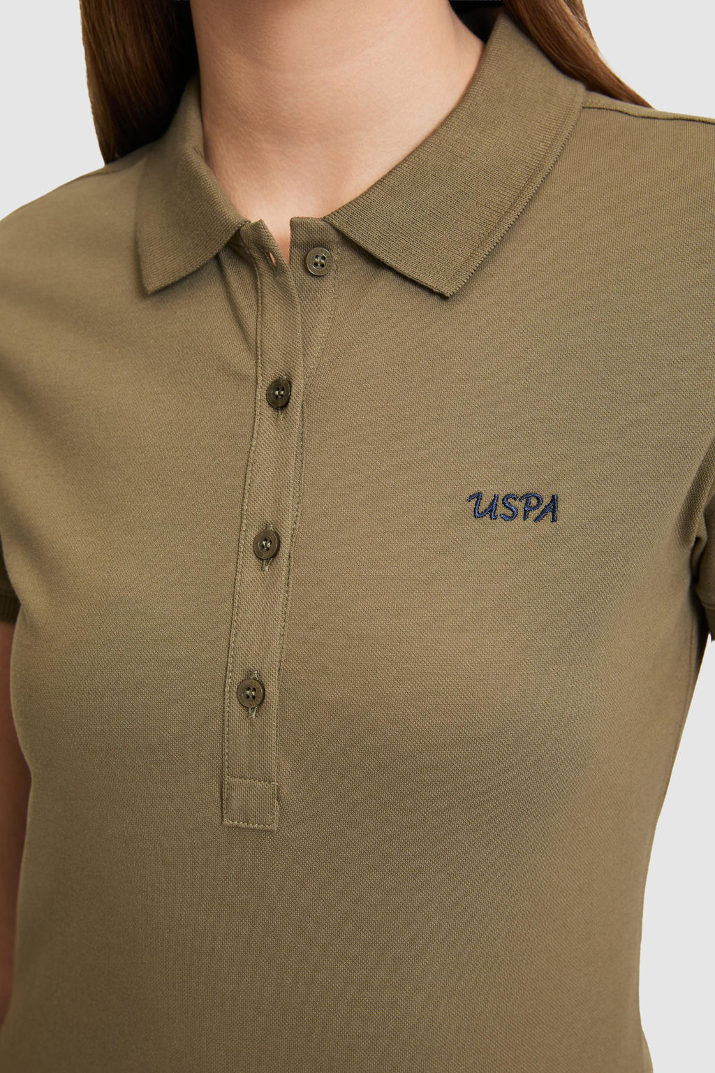 Kad_n Haki Polo Yaka Basic Ti__rt - U.s. polo assn фото 6