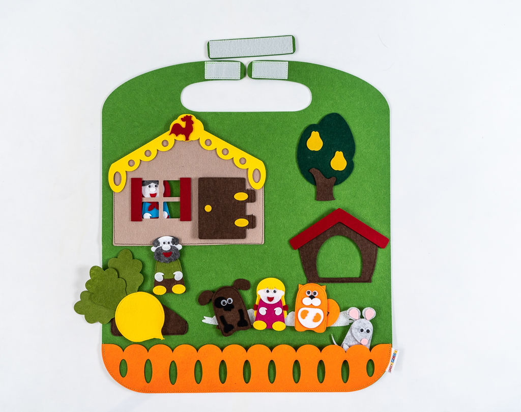 Дидактический коврик-игралка в дорогу Репка - Smiledecor фото 3