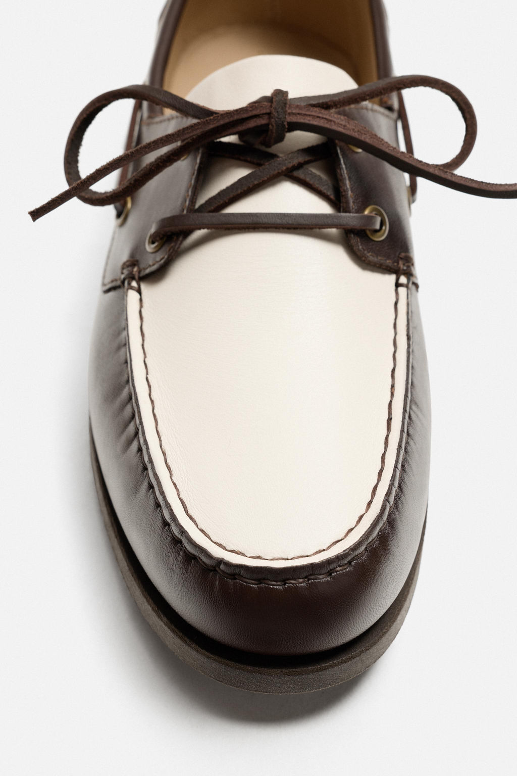 LEATHER DECK SHOES - Zara фото 6