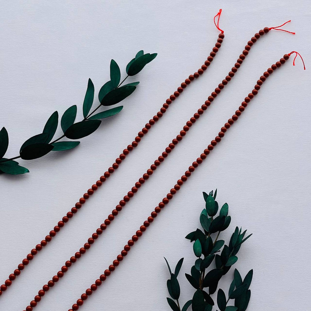 Бусины для украшений из кирпичной Яшмы - Радуга самоцветов фото 3
