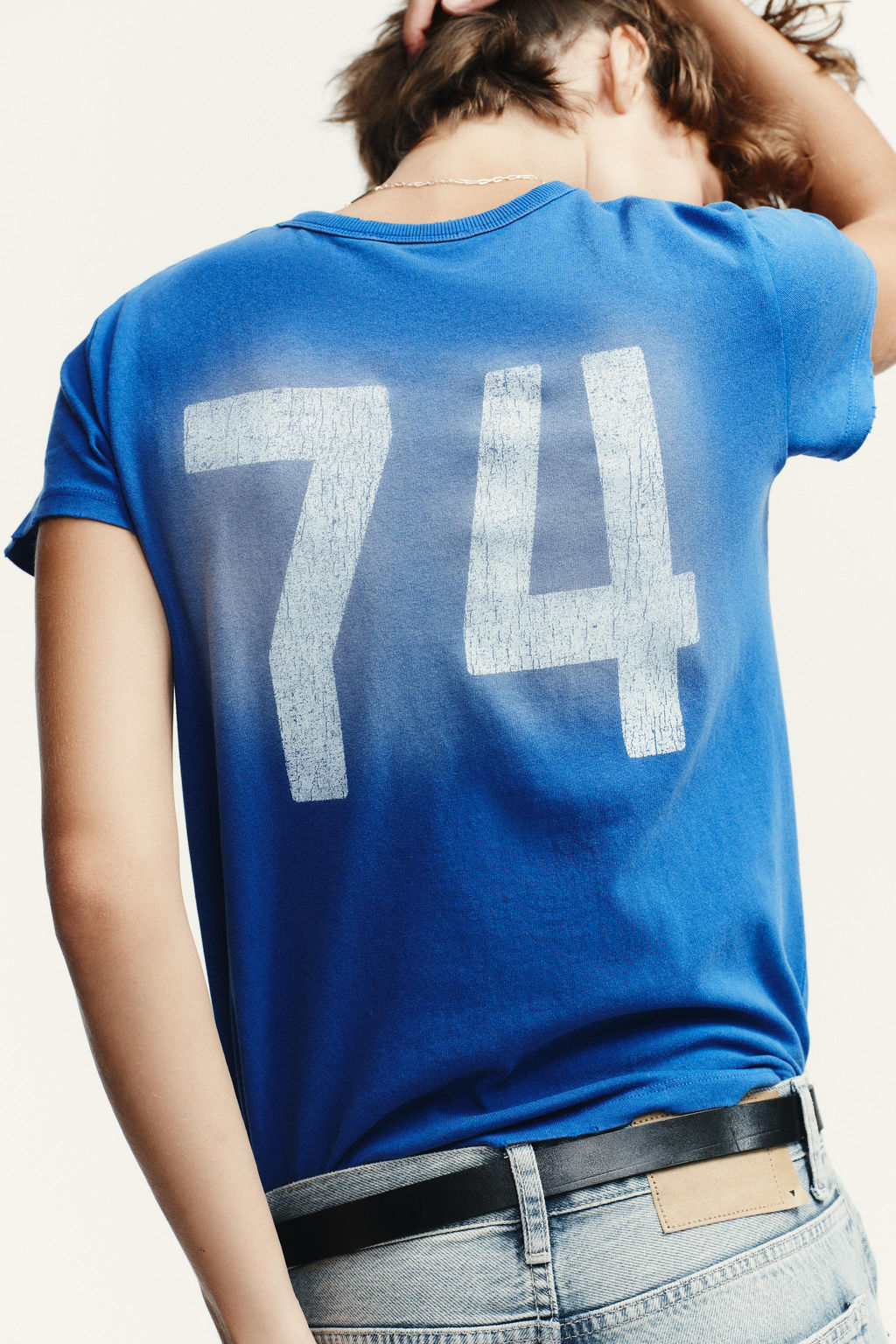 FADED-EFFECT TEXT T-SHIRT - Zara фото 5