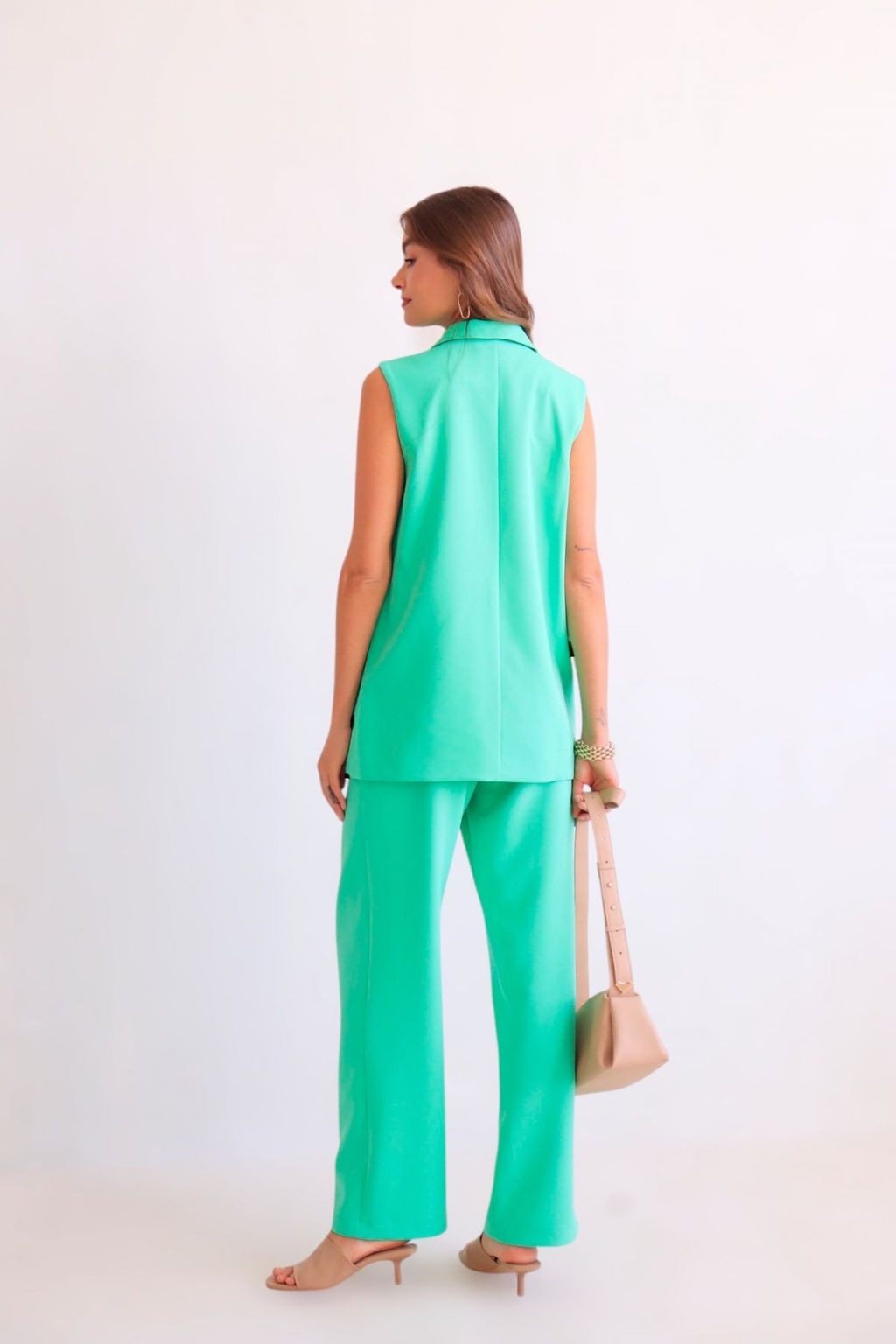 Martichelli Костюм с жилетом бирюзовый фото 5