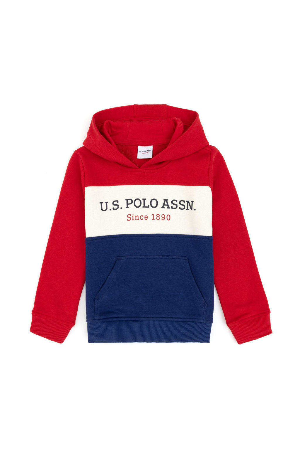 Erkek _ocuk K_rm_z_ Basic Kap__onlu Sweatshirt - U.s. polo assn фото 2